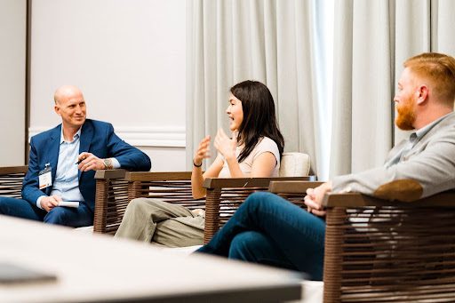 BE Fellow Molly Yang, Co-Founder & CEO of Hgen, with other clean hydrogen entrepreneurs on a panel at the Cleantech Forum North America.